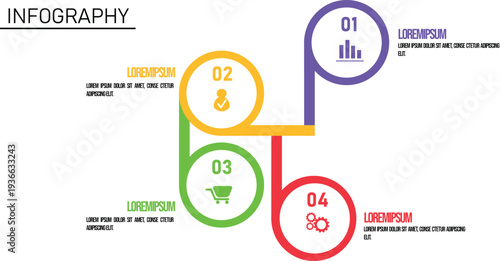 Infography business stages