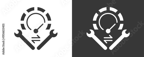 Performance Icon Set Vector Collection Isolated In Black And White