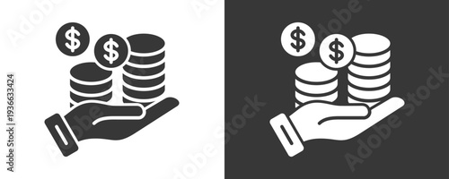 Asset Management Icon Set Vector Collection Isolated In Black And White