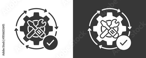 Autonomous Icon Set Vector Collection Isolated In Black And White