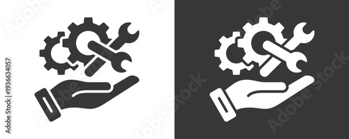 Repair Icon Set Vector Collection Isolated In Black And White