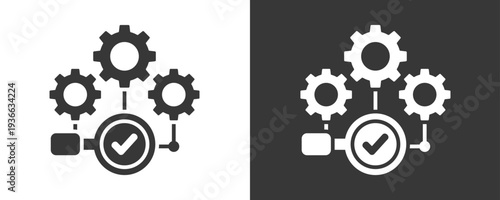 Inspection Icon Set Vector Collection Isolated In Black And White