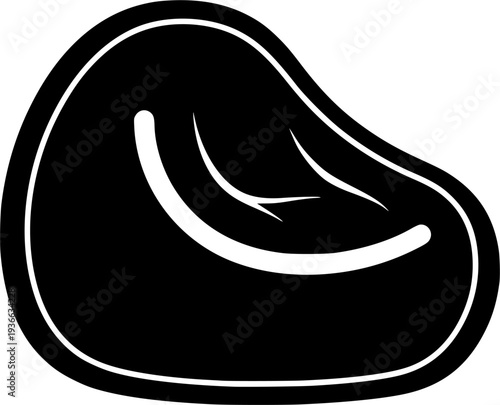 Bean bag chair providing comfortable and soft seating for relaxation