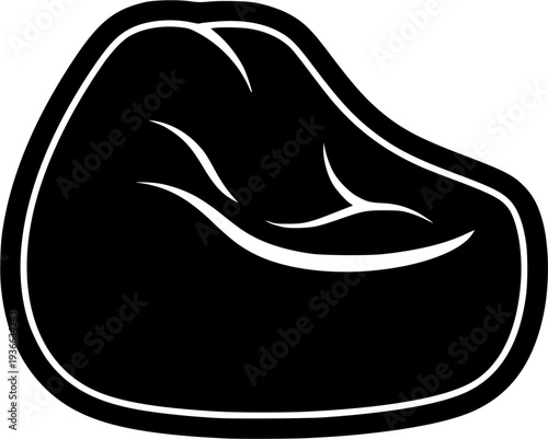 Bean bag chair providing comfortable and soft seating for relaxation