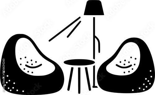 Bean bag chair providing comfortable and soft seating for relaxation