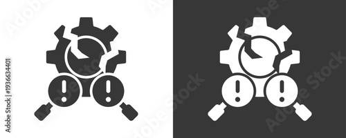 Failure Icon Set Vector Collection Isolated In Black And White