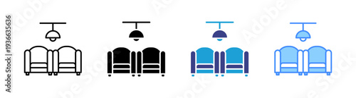 Breakout icon set multiple style collection