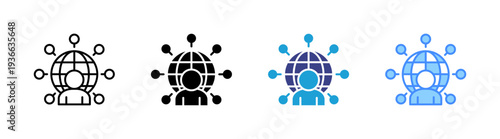 Nomad icon set multiple style collection