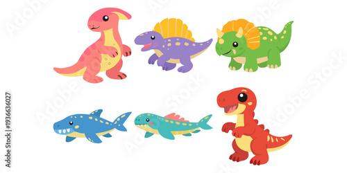 Illustration Dinosaur Plush Toy