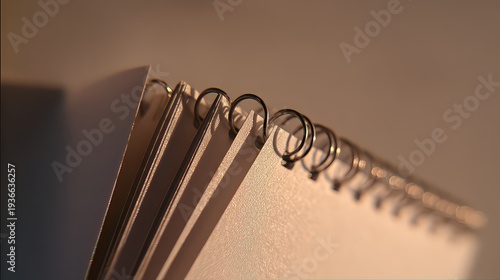 Close Up Metal Coil Binding