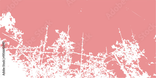 A festive winter Christmas background featuring a pink snowflake pattern and ornamental border frame for a seasonal holiday celebration card illustration