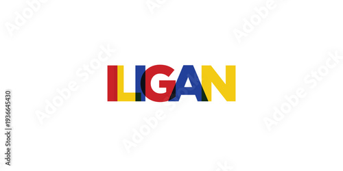 Iligan in the Philippines emblem. The design features a geometri