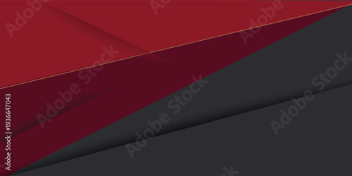 Futuristic abstract dark red and gray background. Overlap on dark color geometric pattern design. Modern overlap papercut background illustration. Eps10 vector