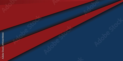 abstract 3d dark blue background with a combination of luminous red overlap style graphic design element