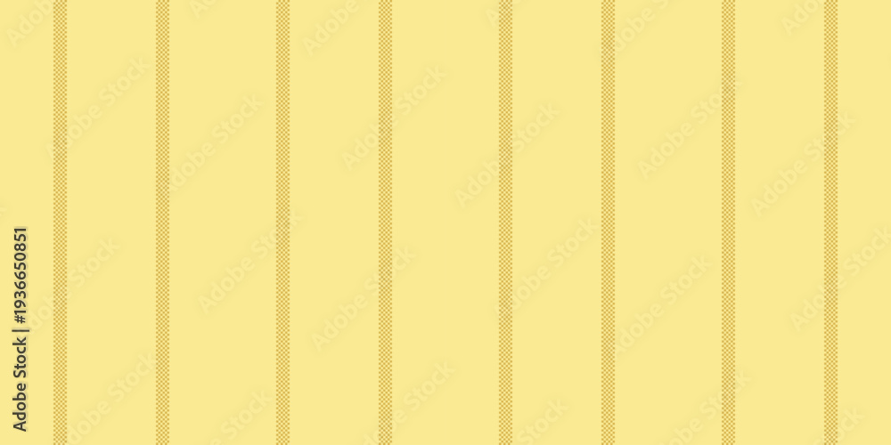 Obraz premium Yala textile pattern lines, anniversary vertical stripe vector. Oymmetry fabric background texture seamless in yellow and amber colors.