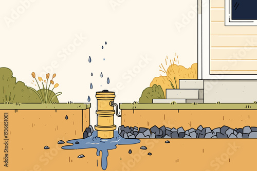 Cross Section of Gravel Drainage System