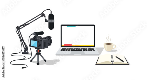 Video recording workspace vector