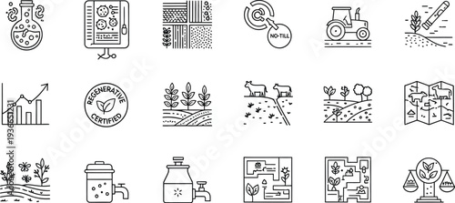 Agriculture icon set vector illustration