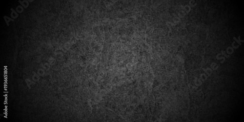 Dark black old wall paper grunge background. black blackboard and chalkboard texture. Dark black concrete wall texture element vintage grunge charcoal paint rough, distress backdrop background.