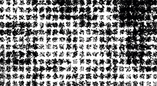 Dirty, noisy texture or a shaggy, torn and peeling surface.