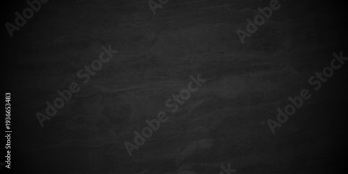 Dark black old wall paper grunge background. black blackboard chalkboard texture. Dark black concrete wall texture rough, distress backdrop background.
