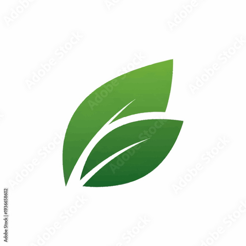 A vibrant green leaf with prominent white veins rendered with a slight textured effect