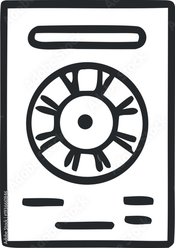 Graphics Card GPU Line Icon