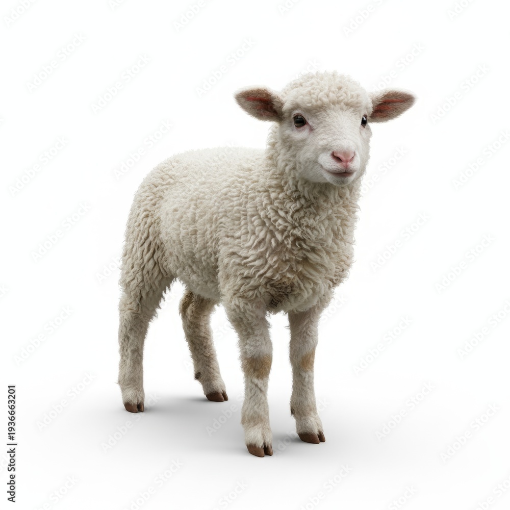 Obraz premium sheep isolated on white