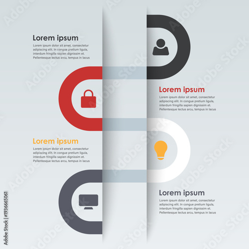 Modern template design for business reports. Layout for data visualization, marketing reports and business presentations