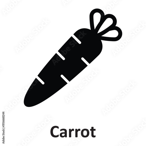 Carrot Vector Icon which can easily modify or edit
