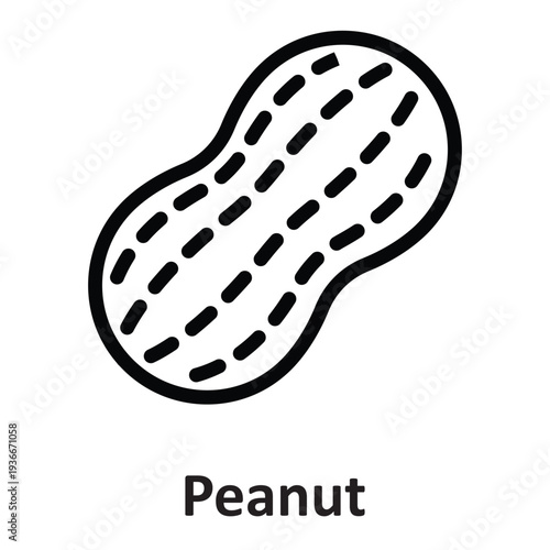  Peanut Vector Icon which can easily modify or edit
