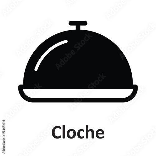Cloche  Vector Icon which can easily modify or edit