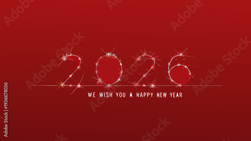 New year 2026 celebration with sparkling light trails and wishes