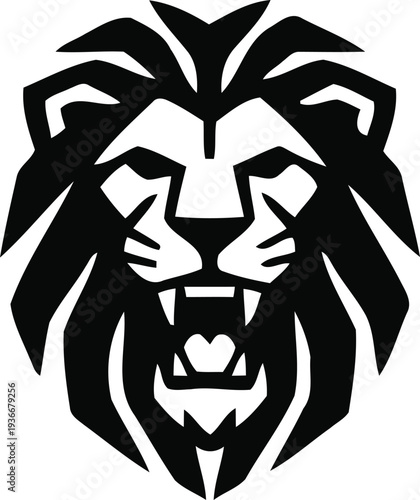 Powerful roaring lion head illustration representing strength leadership and a fierce wild animal spirit
