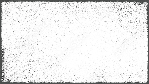 Abstract grunge distressed texture frame, rough edges border, vintage scratch pattern on transparent background, retro splatter effect, worn design element