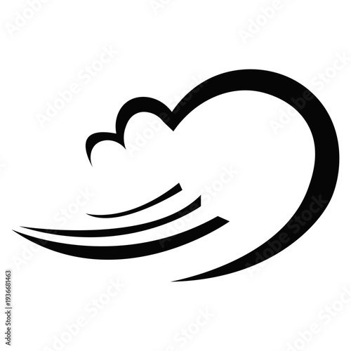 Fast Wind Swoosh and Motion Speed Trail Comic Effect Vector