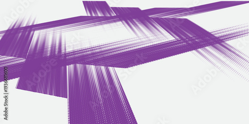 Abstract line motif car sticker, sporty lines, purple and white color combination, grunge brush pattern, motorsport racing design, Vector Illustration, Eps 10.