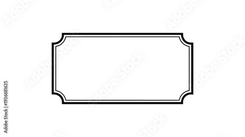 Label icon vector illustration with a simple black outline design