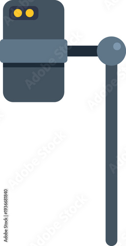 Smartphone attached to a monopod used for capturing video content