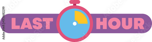 Last hour banner graphic advertising a limited time offer and deadline