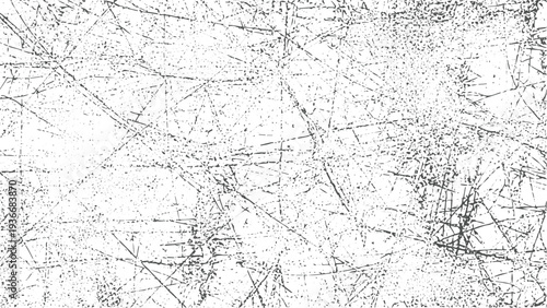 Chaotic grunge texture with scattered ink lines and scratches for abstract background or overlay effect, adding a distressed, artistic feel