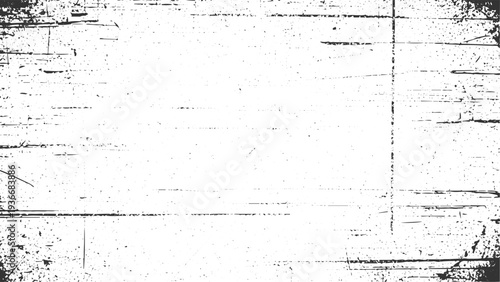 Grunge scratched frame overlay abstract background texture effect vintage retro design element distressed overlay faded vintage effect scratched paper