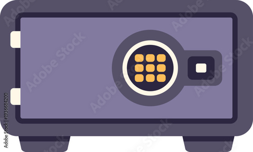 Small metal safe providing protection and storage for valuables