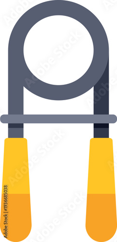 Hand gripper icon illustrating strength training and forearm exercise