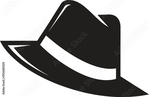 Fedora Hat Icon: Classic Style, Fashion, and Vintage Accessory