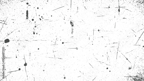 Heavy grunge splatter and scratch texture featuring chaotic ink drops and distressed marks for vintage industrial design or weathered urban street art background with realistic details