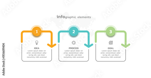 Presentation business abstract background infographic template colorful