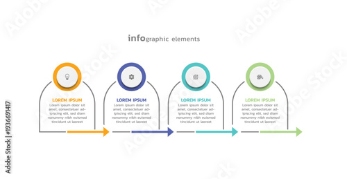 Presentation business abstract background infographic template colorful