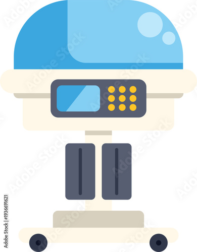 Medical incubator supporting newborn health and infant care in a hospital setting