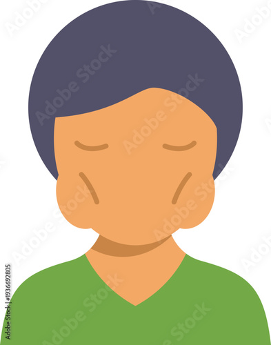 Person icon representing health problems and eating disorders like anorexia